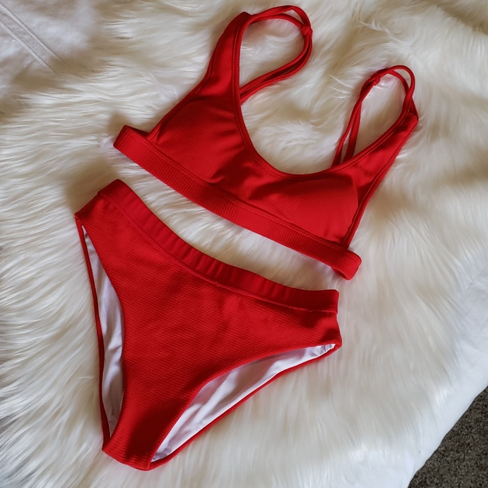 Two piece swim suit